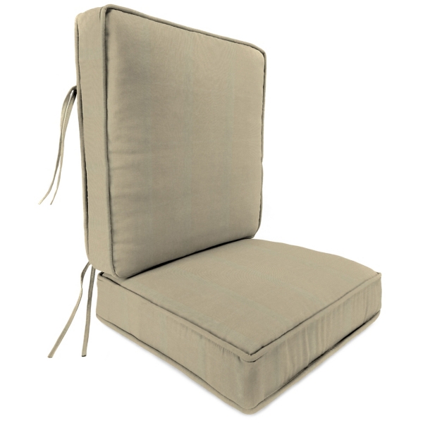 Solid Beige Outdoor Deep Seat Cushion