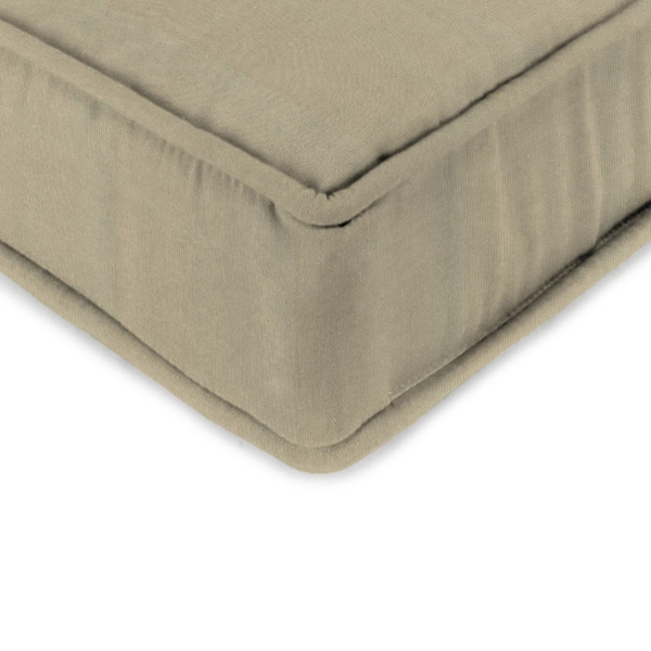 Solid Beige Outdoor Deep Seat Cushion