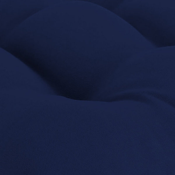 Navy Tufted Outdoor Chair Cushions, Set of 2