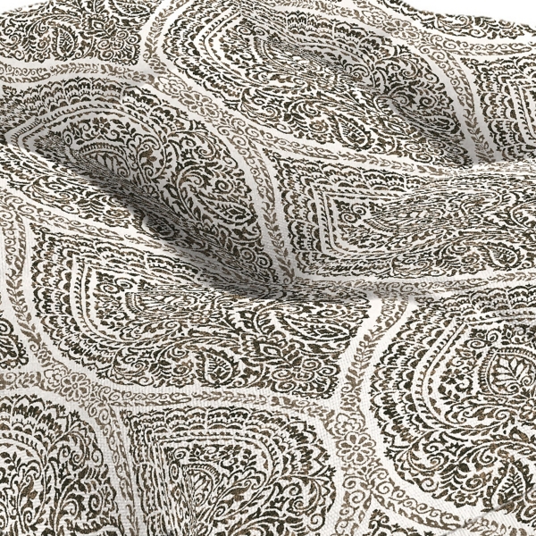 Brown Medallion Outdoor Chair Cushions, Set of 2