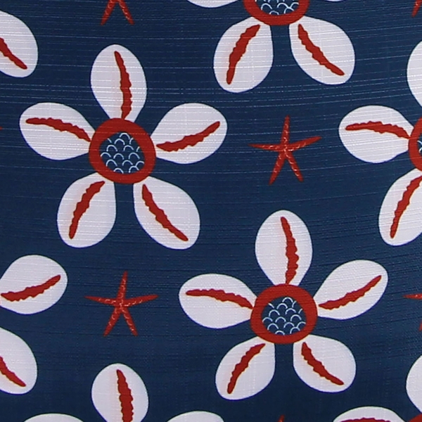 Floral and Stars 4th of July Pillow