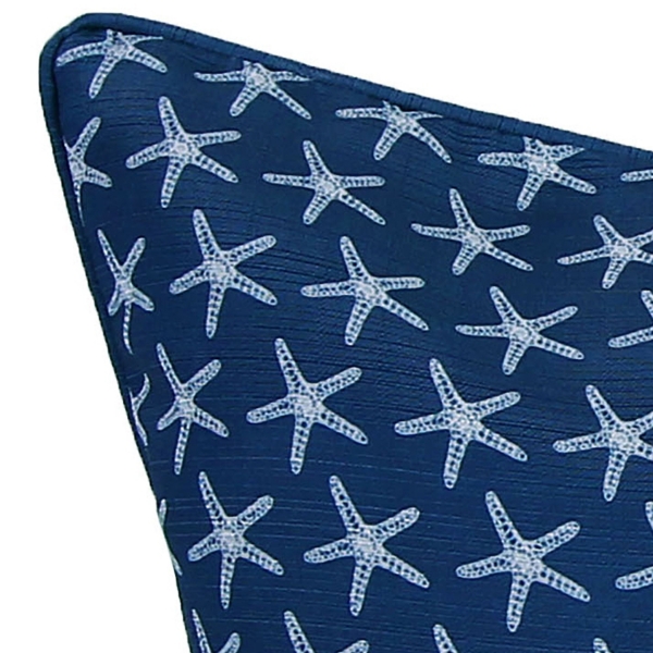 Clamshell and Starfish American Flag Pillow