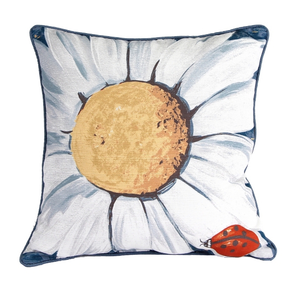 Daisy and Lady Bug Pillow