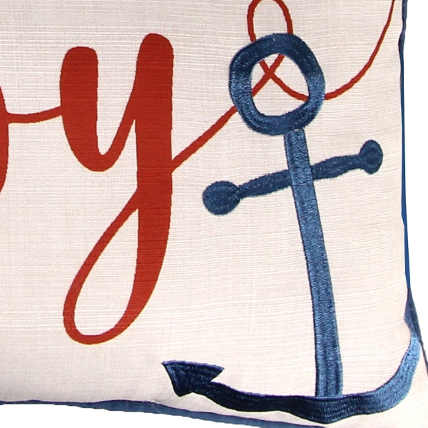 Ahoy Anchor Lumbar Pillow