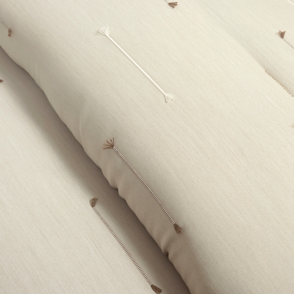 Beige Clip Jacquard 3-pc. Full/Queen Comforter Set