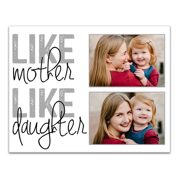 Personalized Mother Like Daughter Canvas Print