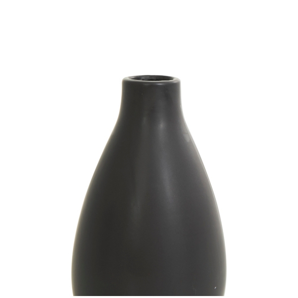 Black Ceramic Contemporary Vases, Set of 3