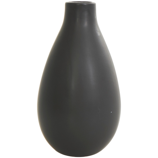 Black Ceramic Contemporary Vases, Set of 3