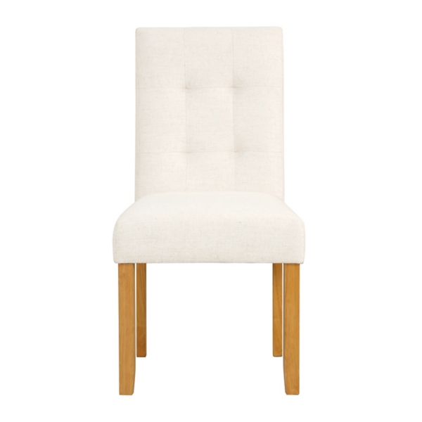 Cream Tufted Dining Chairs, Set of 2