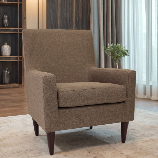 Emma Pecan Upholstered Accent Chair
