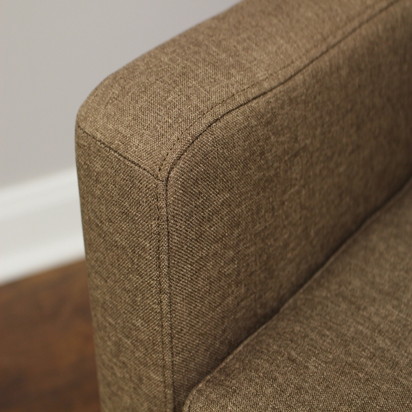 Emma Pecan Upholstered Accent Chair
