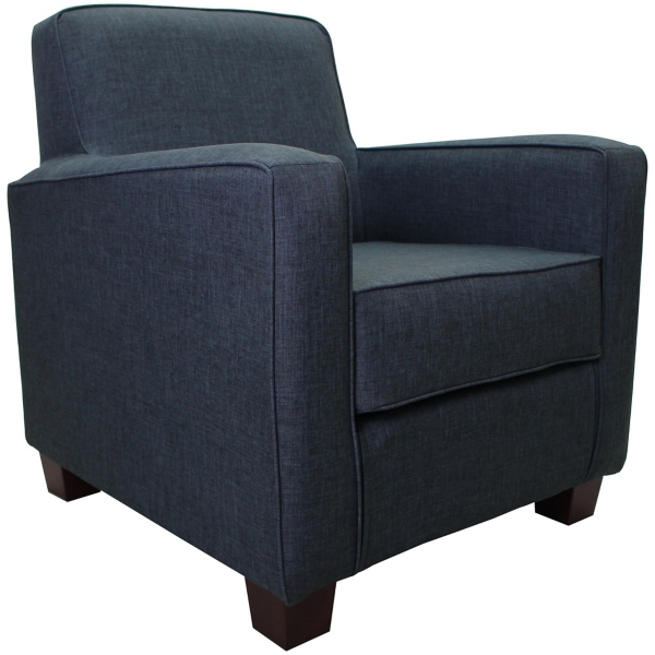 Navy Johnston Upholstered Accent Chair