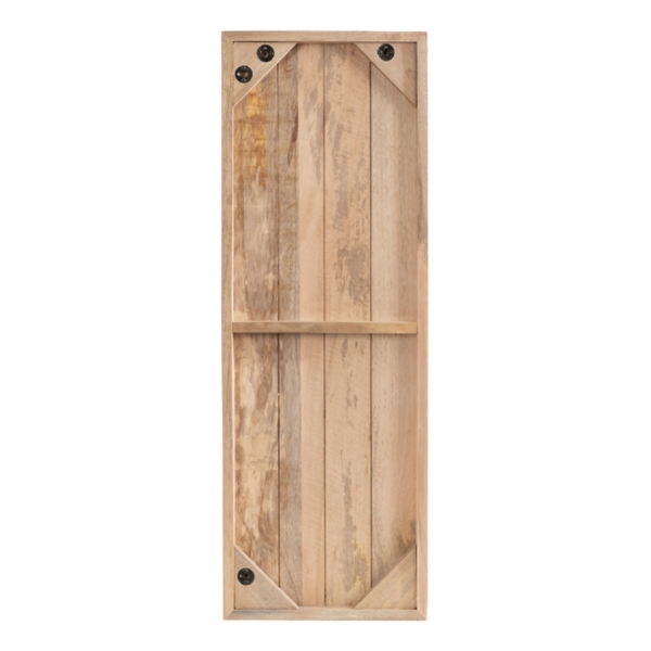 Natural Wood Carved Yuvan Wall Plaque