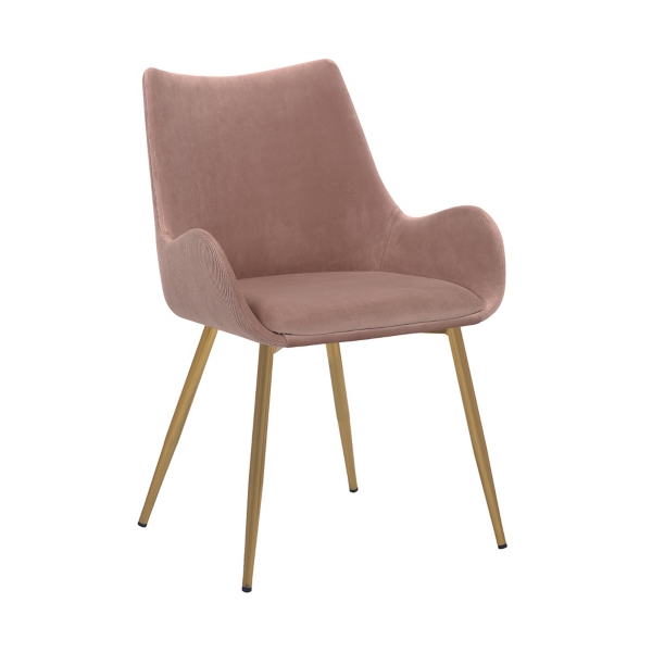 Pink Velvet Avery Dining Chair | Kirklands Home