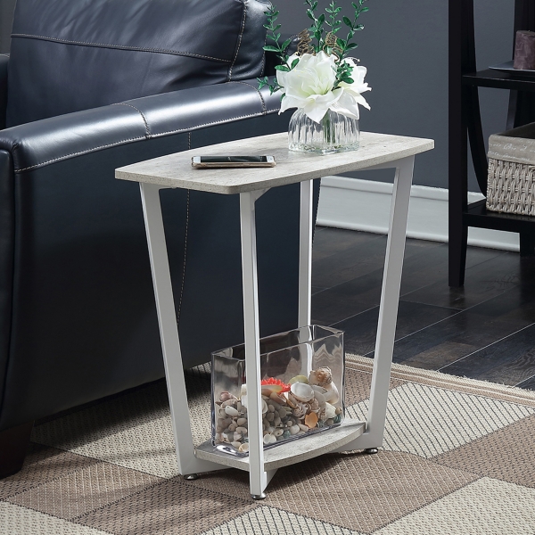 Graywash White Joanne Accent Table