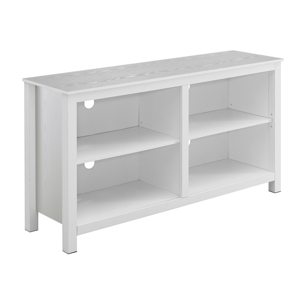 White Montana 4-Shelf Media Cabinet
