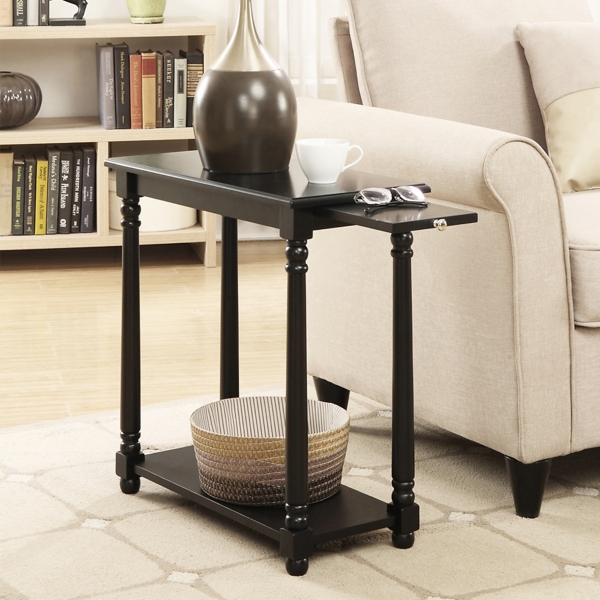 Black Regent Wood Accent Table