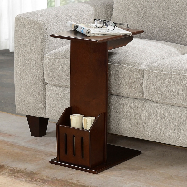 Accent Table with Magazine Holder