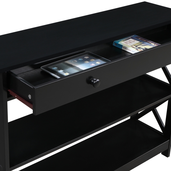 X-Frame 2-Shelf Console Table