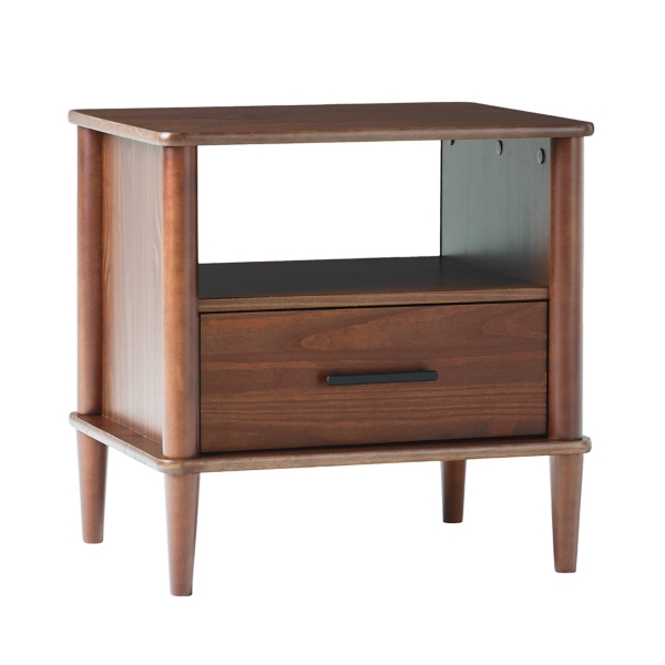 Walnut Wood Spindle Leg Nightstand Kirklands Home
