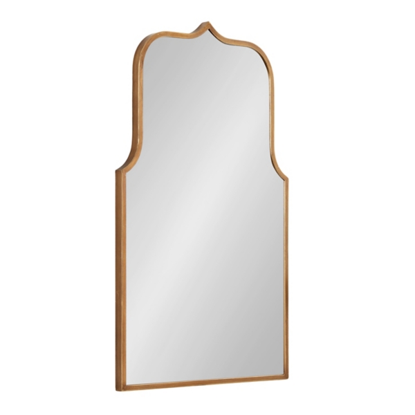 Gold Arched Scallop Wall Mirror