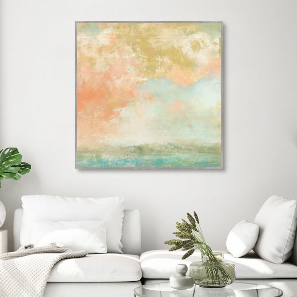 Mist Framed Canvas Art Print