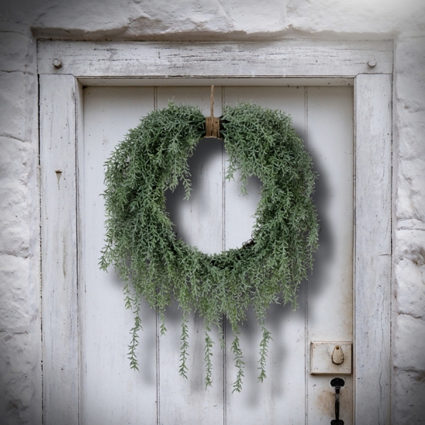 Rosemary Heart Natural Touch Wreath