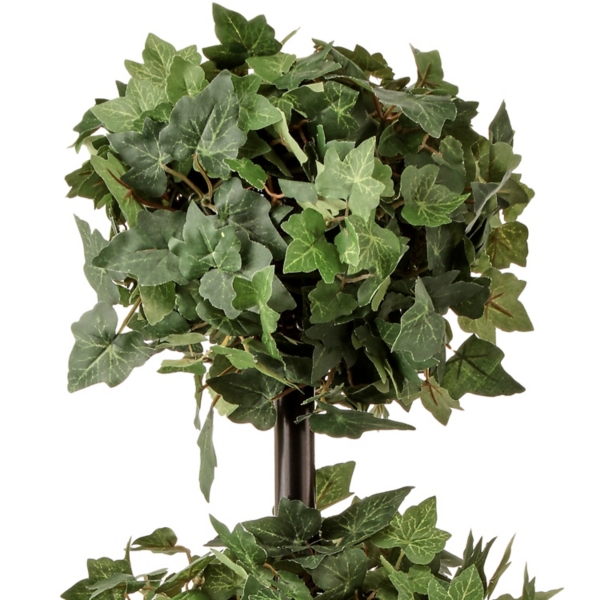 Ivy Double Ball Topiary in Wood Planter