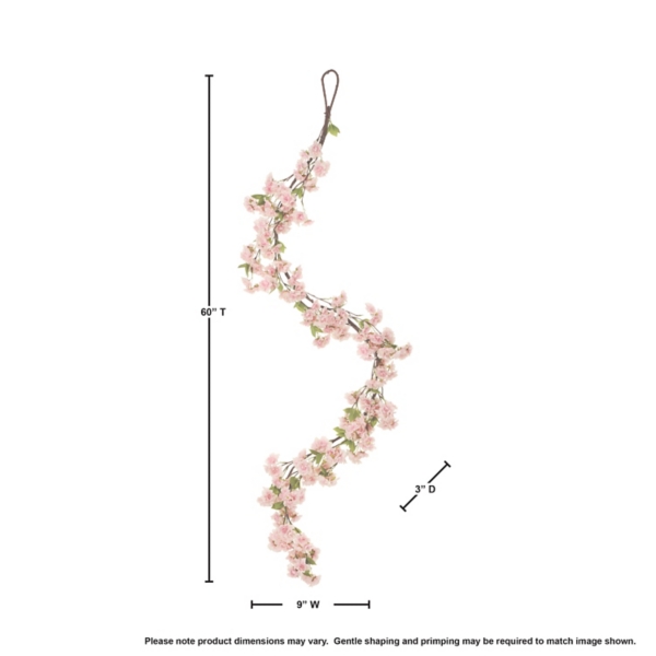Pink Cherry Blossom Garland