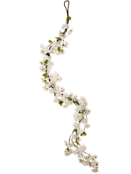 White Cherry Blossom Garland
