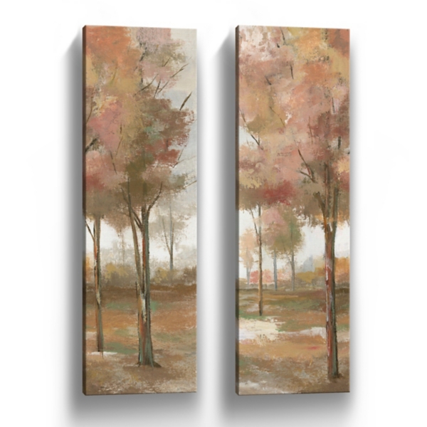 Pastel Meadow Canvas Art Prints, Set of 2