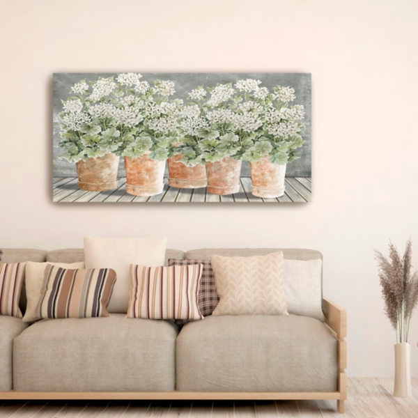 All In a Row II Floral Canvas Art Print