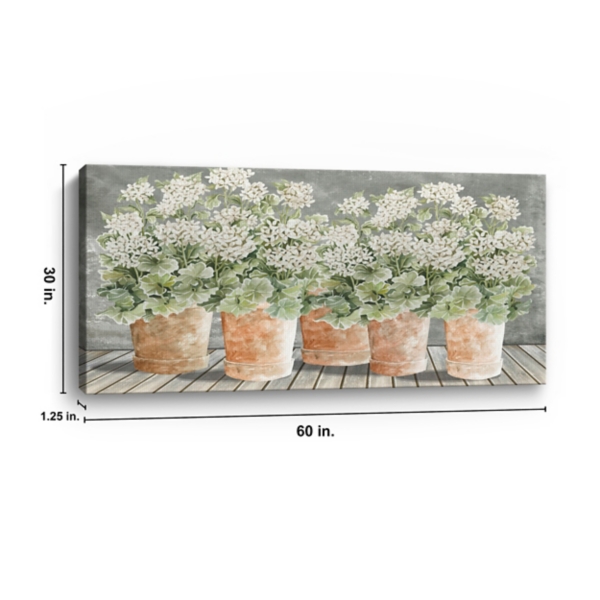 All In a Row II Floral Canvas Art Print
