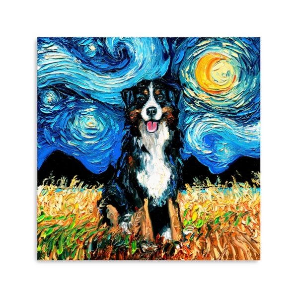 Aja Trier Bernese Starry Night Canvas Art Print