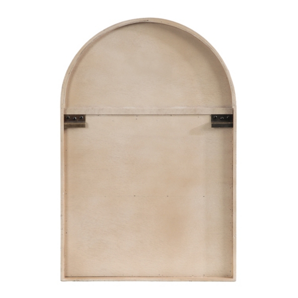 Natural Wood Arched Megara Wall Cabinet