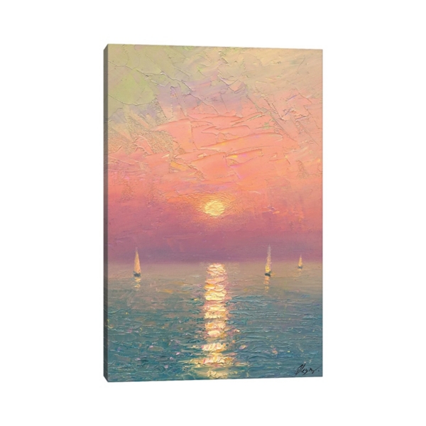 Pink Sunrise Canvas Art Print