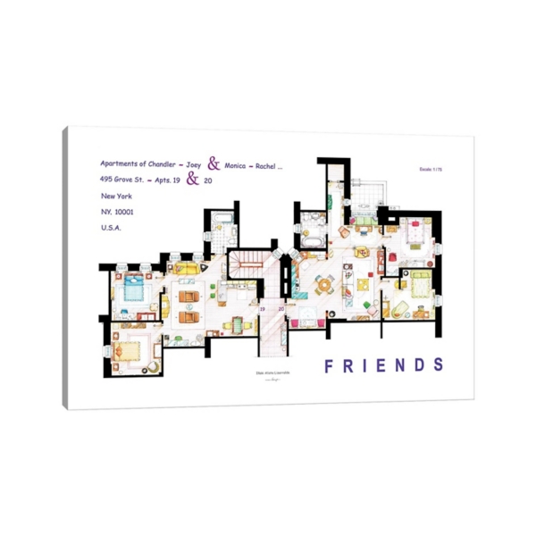 Apartment from Friends Canvas Art Print
