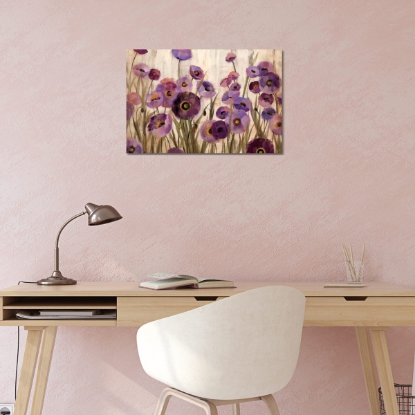 Purple Blooms Canvas Art Print