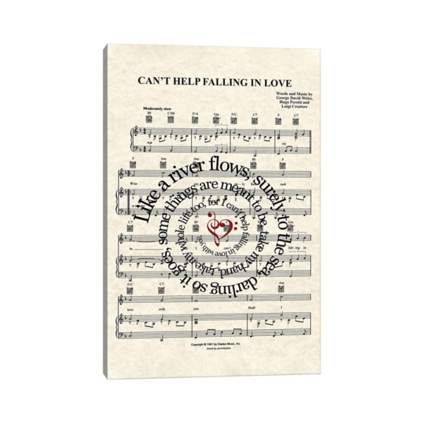Can't Help Falling in Love Canvas Art Print