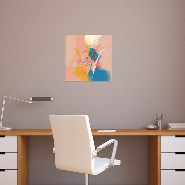 Joy Anyway Abstract Canvas Art Print
