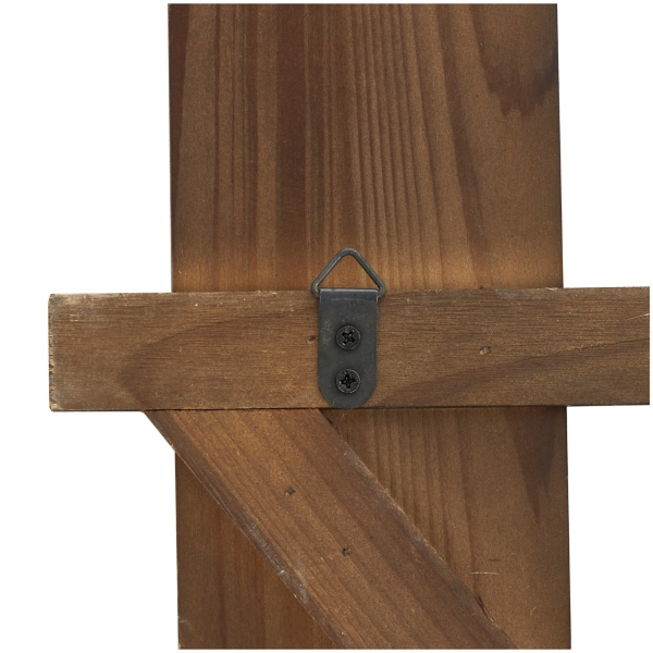 Gray Wood Arrow and Striped Paddle Wall Plaque