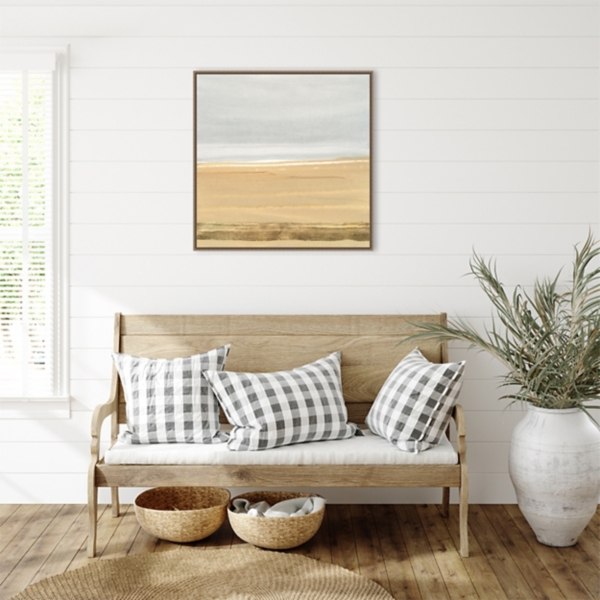 Abstract Gold Beach III Canvas Art Print