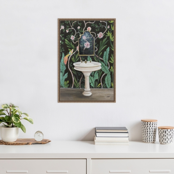 Botanical Bath I Canvas Art Print