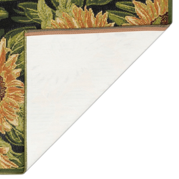 Sunflower Blossoms Indoor/Outdoor Rug, 2x3