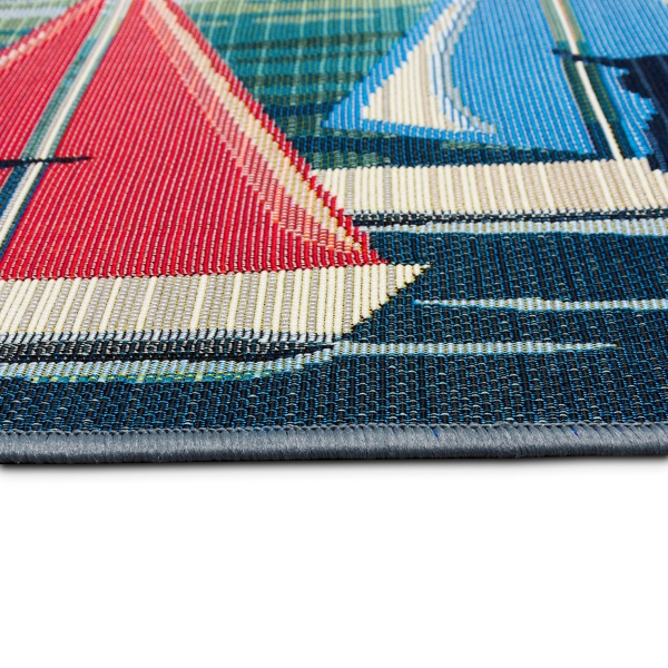 Kirklands Dogs on Sailboats Indoor/Outdoor Rug, 3x4 | Hamilton Place