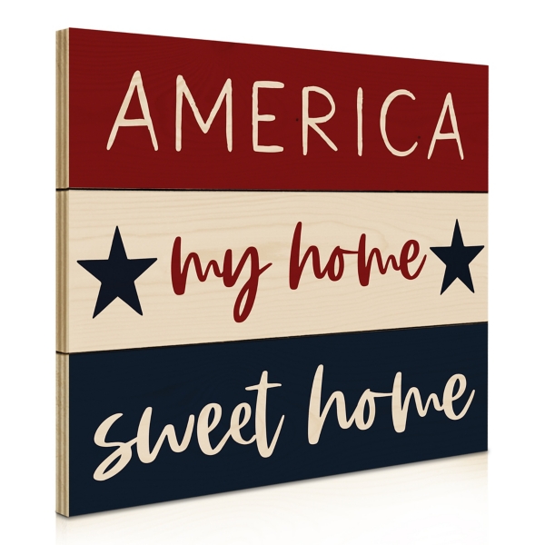 America My Home Sweet Home Pallet Wood Wall Art