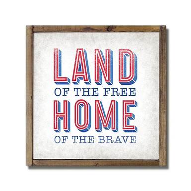 Watercolor Patriotic Flag Decorative Tray