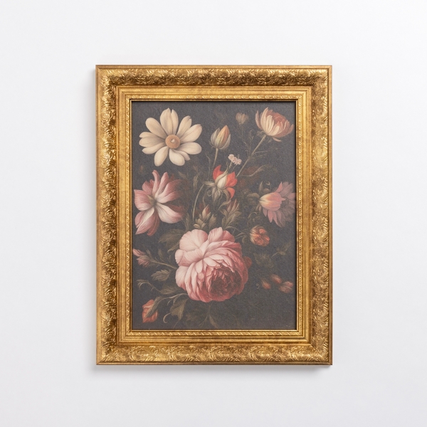 Moody Mixed Floral Framed Art Print | Kirklands Home