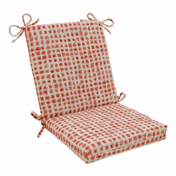 Coral Checkered Outdoor Chair Cushion Kirklands Home