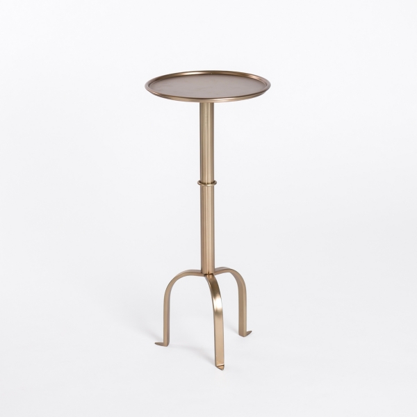 Antique Brass Metal Tripod Cocktail Table | Kirklands Home